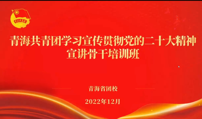 用青年化視角 宣傳黨的二十大精神 ——省物產(chǎn)集團團委組織團員青年干部參加團省委舉辦的學(xué)習(xí)宣傳貫徹黨的二十大精神宣講骨干培訓(xùn)班